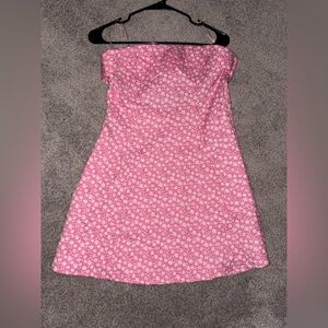 Altar'd State Pink Floral Textured Dress